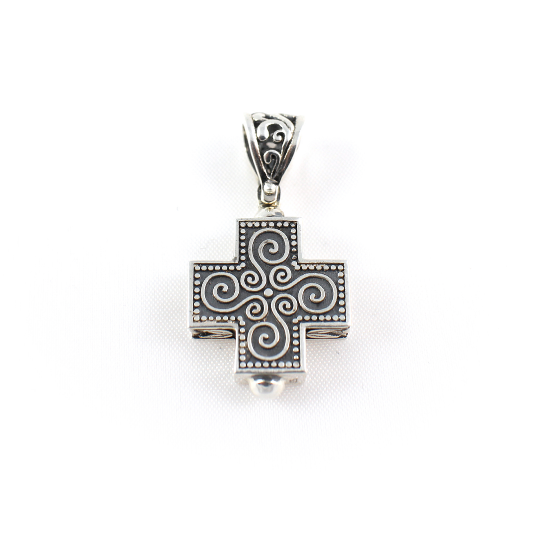 YI-P-1047 Byzantine Silver Cross Julian - Yianni Jewelry - Image 1