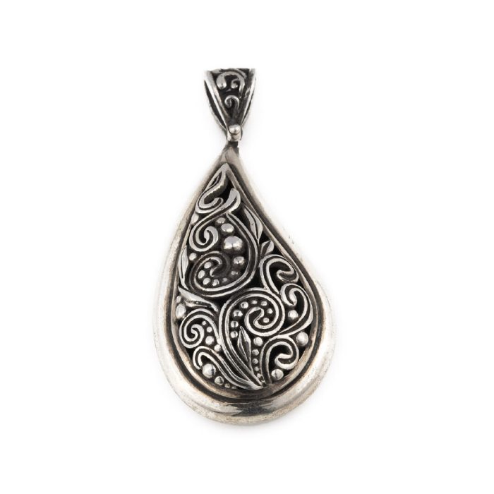 Βυζαντινό Filigree Μενταγιόν Ασήμι 925 - Yianni Jewelry - Image 1