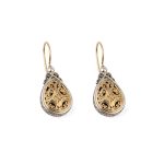 Mediterranean Drop Earrings in 18K Gold and Sterling Silver
