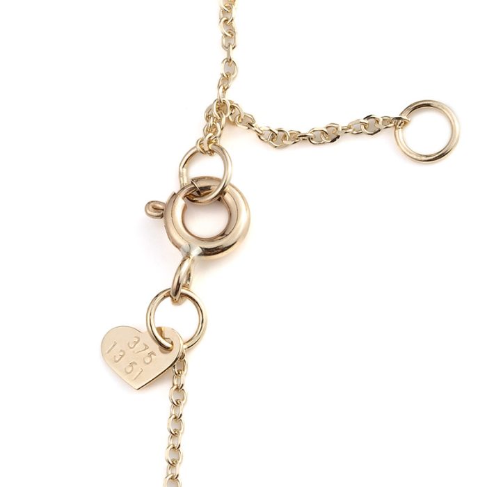 Evil Eye Teardrop Necklace – 9K Gold - Image 3