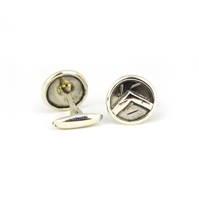 Spartan Shield Cufflinks - 925 Sterling Silver - Image 6
