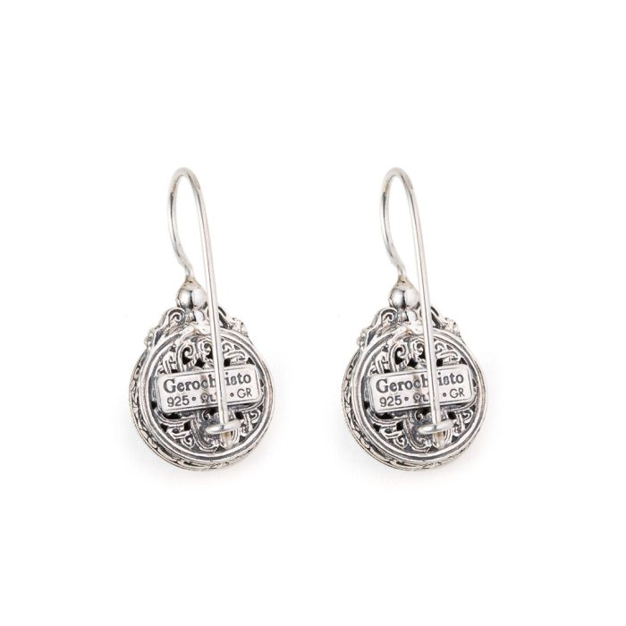 Gerochristo - Iris Earrings in Sterling Silver with Lapis Gemstone - Image 2