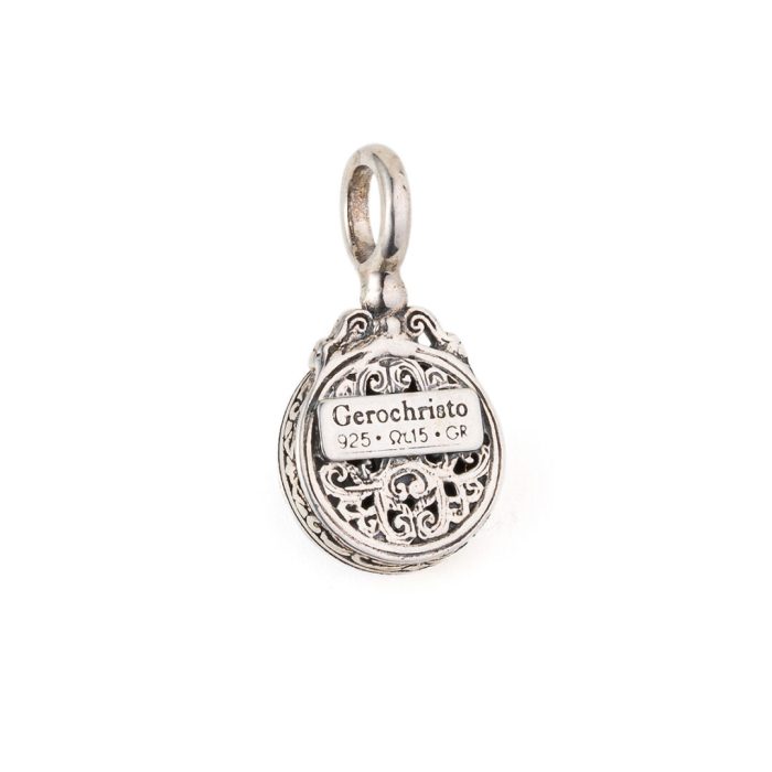 Gerochristo - Iris pendant in Sterling Silver with Lapis Gemstone - Image 2