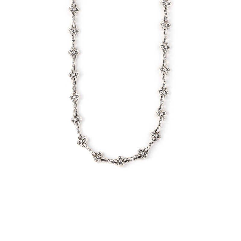 Gerochristo - Chain with Flowers in Sterling Silver