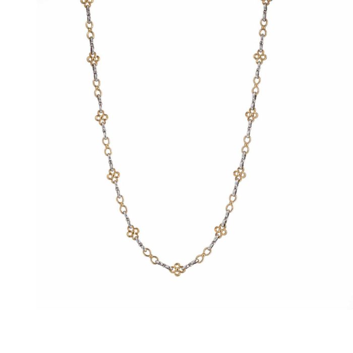 Gerochristo - Flower Chain handmade in Sterling Silver