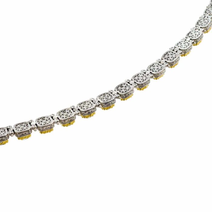 Gerochristo - Iris necklace in Sterling silver with Multi Precious Stones - Image 3