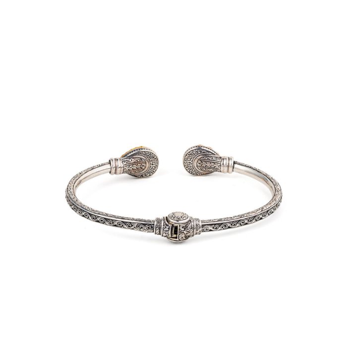 Gerochristo - Turquoise Copper Bracelet in Sterling Silver - Image 2