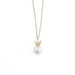 Pearl Crown Necklace – 9K Gold - Image 2