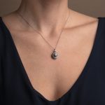 Gerochristo - Garden Shadows Oval Pendant in Sterling Silver - Image 2