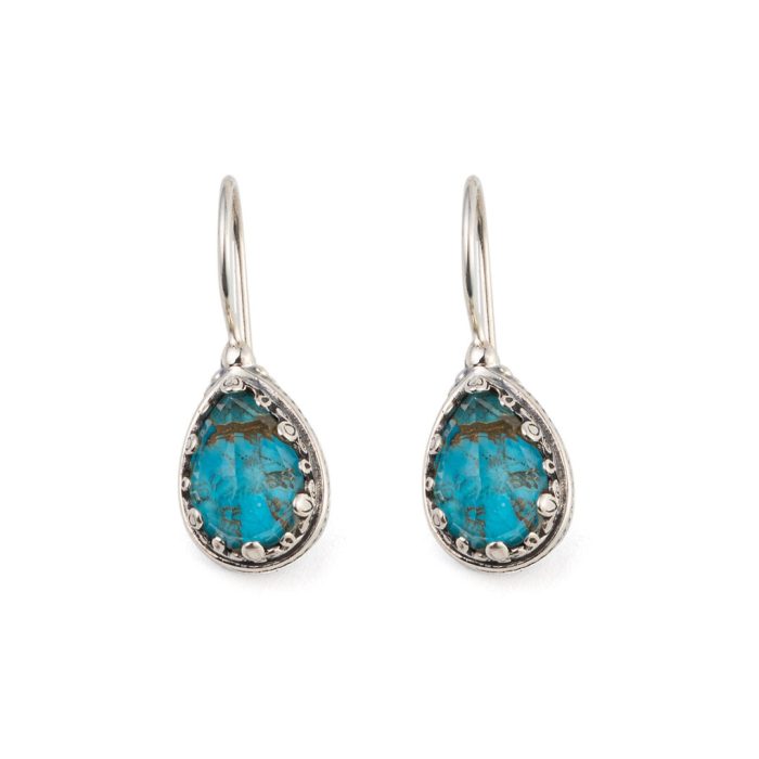 Gerochristo - Aegean Colors Earrings with Gemstone - Image 6