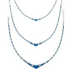 Blue Opal Necklace - Sterling Silver - Image 6