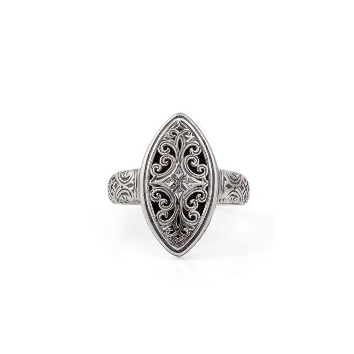 Gerochristo – Byzantine ring in Sterling Silver - Image 1