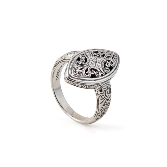 Gerochristo – Byzantine ring in Sterling Silver - Image 3