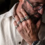 Owl Ring - 14k Solid Gold & Sterling Silver - Image 3