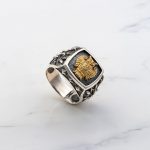 Owl Ring - 14k Solid Gold & Sterling Silver - Image 4