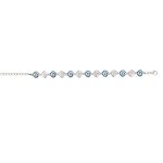 Greek Key Meander Blue Opal Bracelet – 925 Sterling Silver - Image 2
