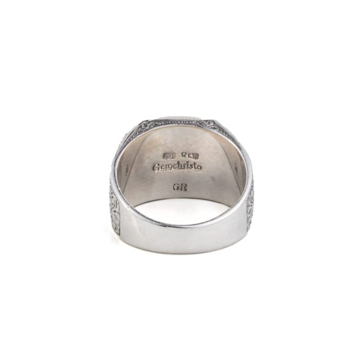 Gerochristo - Classic men ring in Sterling Silver with Black Onyx - Image 3