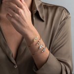 Opal Leaf Bracelet - 925 Sterling Silver and Gold Plated - Image 5