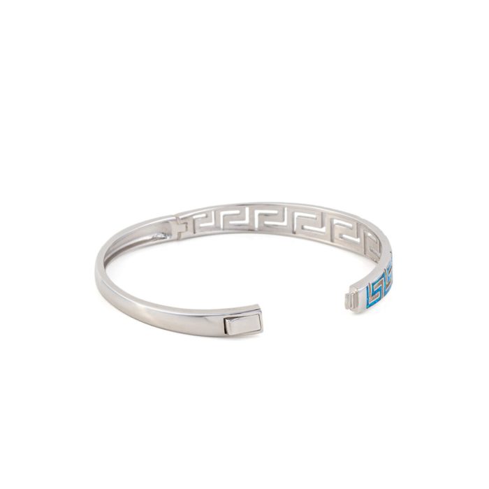 Βραχιόλι Bangle Μαίανδρος με Όπαλ - Άσήμι 925 - Image 3