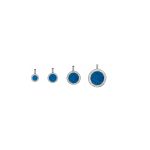 Blue Opal Silver Pendant - Meander - Image 3