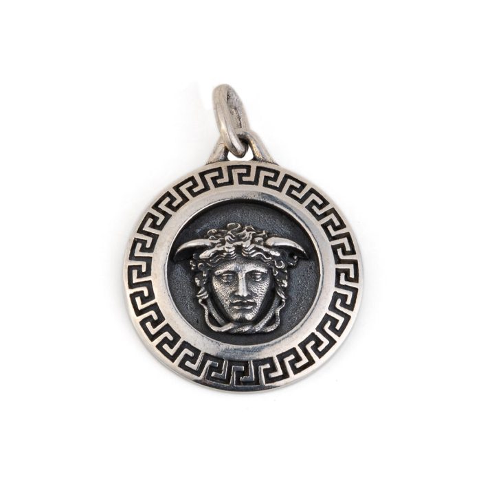 Medusa and Meander Pendant - 925 Sterling Silver - Image 6