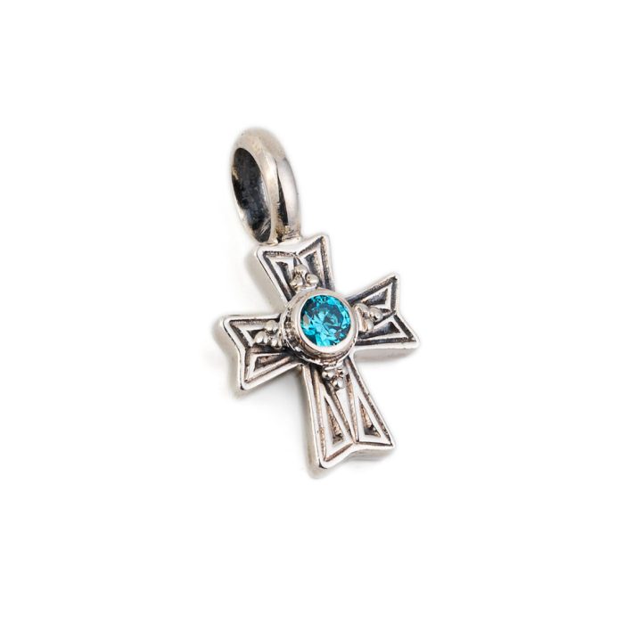 Gerochristo – Cross 925 Sterling Silver with Garnet - Image 5