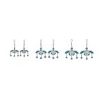 Minoan Malia Bees Earrings - 925 Sterling Silver with Opal - Image 3