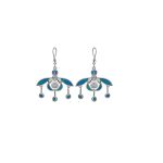 Minoan Malia Bees Earrings - 925 Sterling Silver with Opal - Image 5