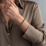 Gerochristo - Βραχιόλι Eve από Χρυσό 18Κ και Ασήμι 925 με Ροζ Τοπάζι - Image 2