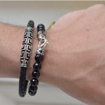 Meander Leather Bracelet - 925 Sterling Silver - Image 4