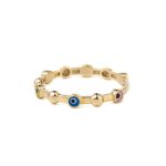 Eye Ring – 14K Yellow Gold - Image 3
