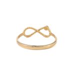 Eye Infinity Ring – 14K Yellow Gold - Image 3