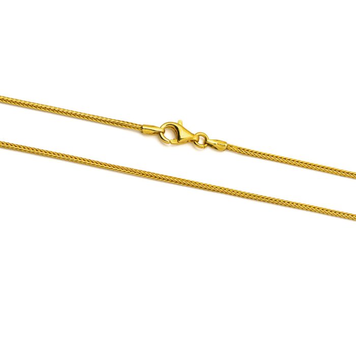 Wheat Chain - 925 Sterling Silver and Gold Plated