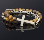 Cross Bracelet – 925 Sterling Silver with Beads - Image 3