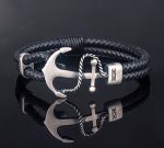 Brown Anchor Bracelet - 925 Sterling Silver - Image 4