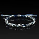 Sterling Silver Link and Cord Bracelet - Image 5