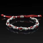 Sterling Silver Link and Cord Bracelet - Image 4