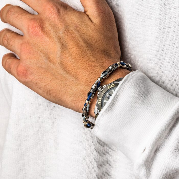 Meander Cord Bracelet – 925 Sterling Silver - Image 2