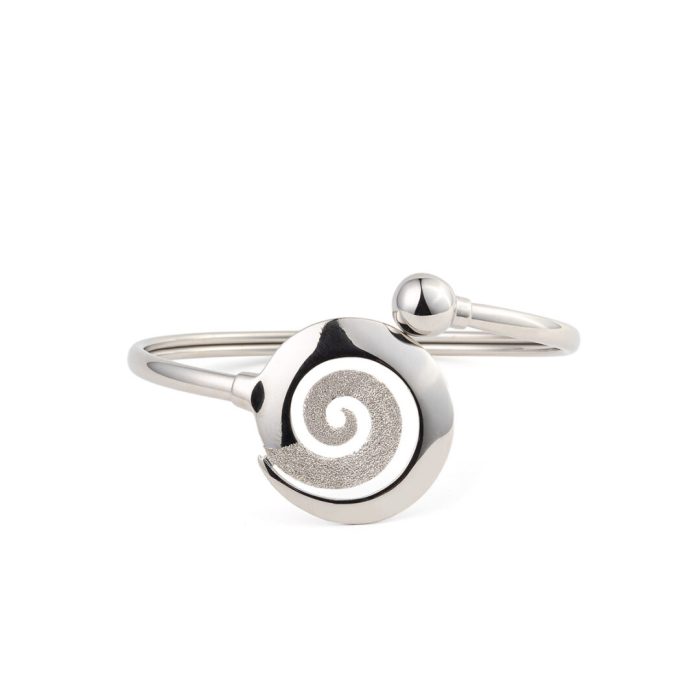 Spiral Hinge Bracelet - 925 Sterling Silver - Image 1