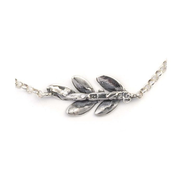 Leaf Chain Bracelet - Sterling Silver and Gold Plated - Image 3