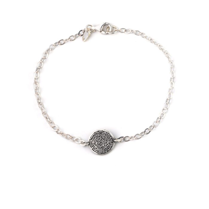 Phaistos Disc Chain Bracelet - 925 Sterling Silver - Image 2