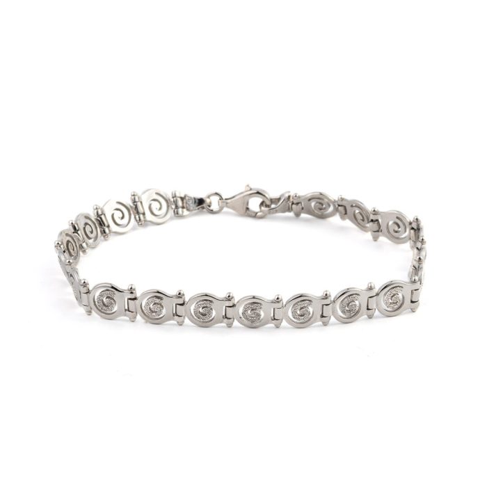 Spiral Link Bracelet in 925 Sterling Silver - Image 2