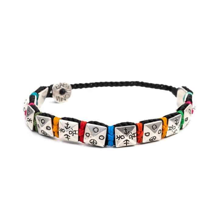 Babylonia Bracelet Colors of Peace Black – 935 Sterling Silver - Image 1