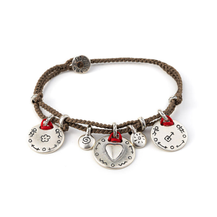 Babylonia Bracelet Charm Brown – 935 Sterling Silver - Image 1