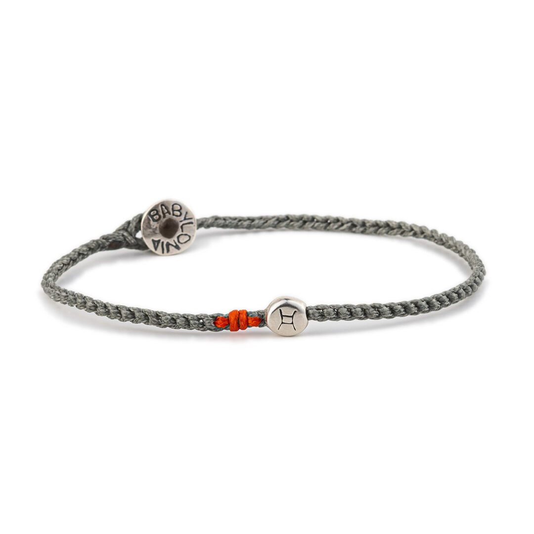 BA-B-0481500|BA-B-0481500B Babylonia Bracelet Zodiac Gemini Grey – 935 Sterling Silver - Image 1