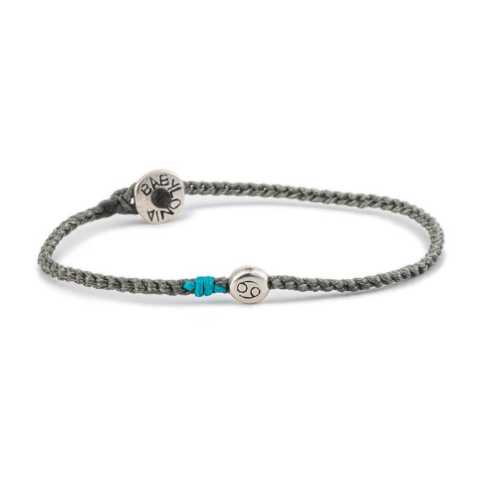 Babylonia Bracelet Zodiac Cancer Grey – 935 Sterling Silver - Image 1
