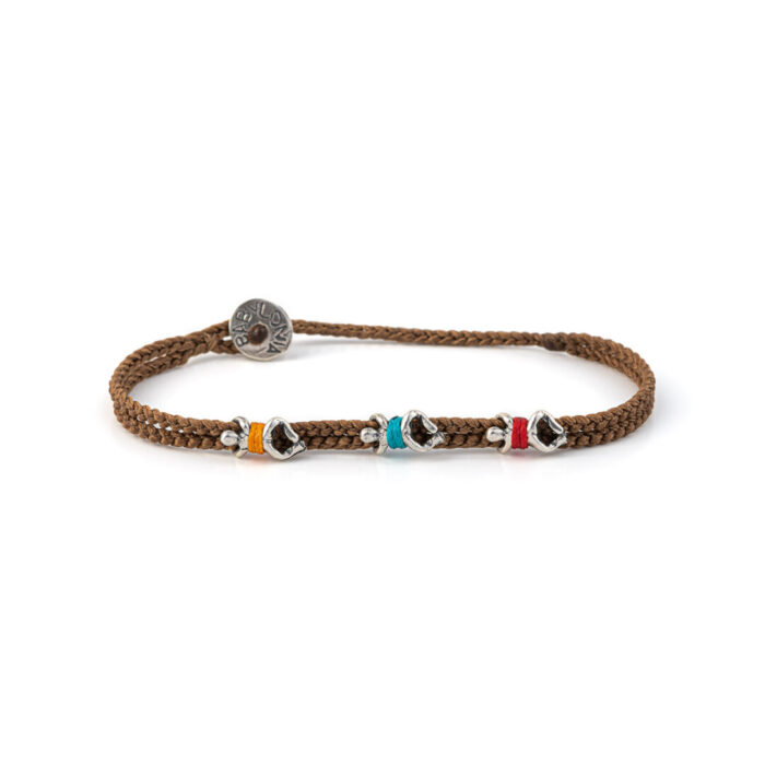 Babylonia Bracelet Climbing Mount Olympus Brown – Sterling Silver - Image 1