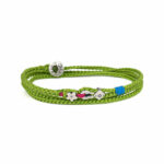 Babylonia Βραχιόλι Wrap Trust In You Λαχανί – Ασήμι 935
