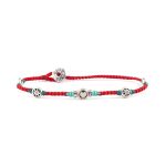 Babylonia Bracelet Trust and Love Red - Sterling Silver