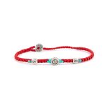 Babylonia Bracelet Together in Love Red - Sterling Silver